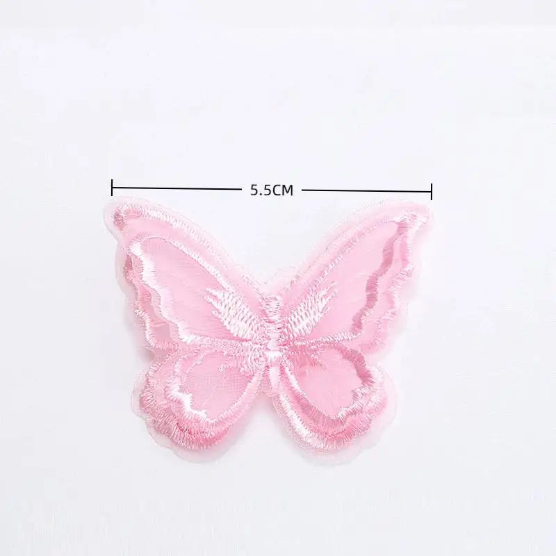 10pcs Butterfly Lace Iron-On Embroidered Patches – DIY Appliqué Iron-On Patch PLUSH