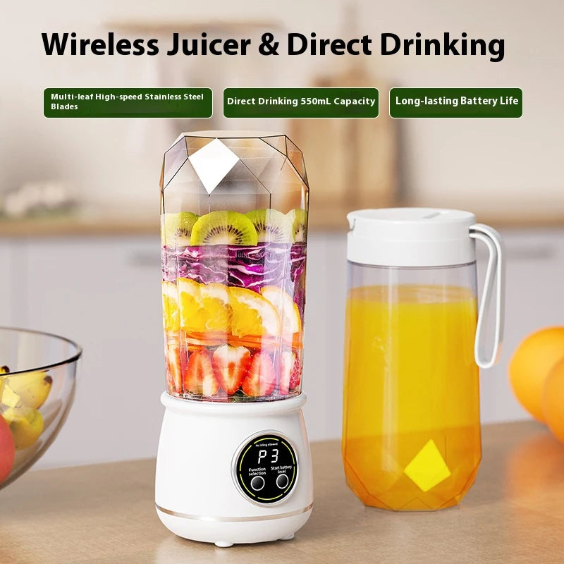 USB Rechargeable Portable Electric Blender Juice Cup 500ml Portable Blender Cup PLUSH