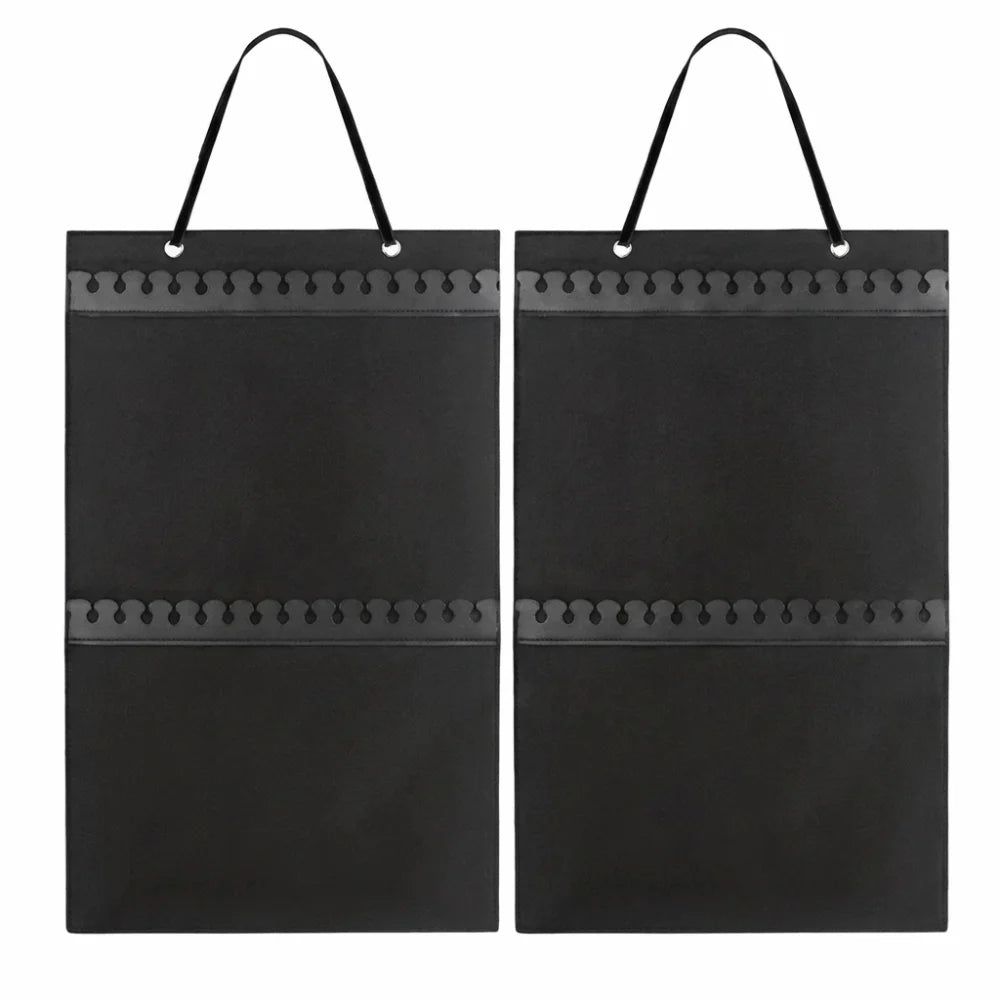 Wall Mounted Felt Jewelry Organizer Bag – Space-Saving Display Jewelry Organizer Bag PLUSH 2 sides necklace