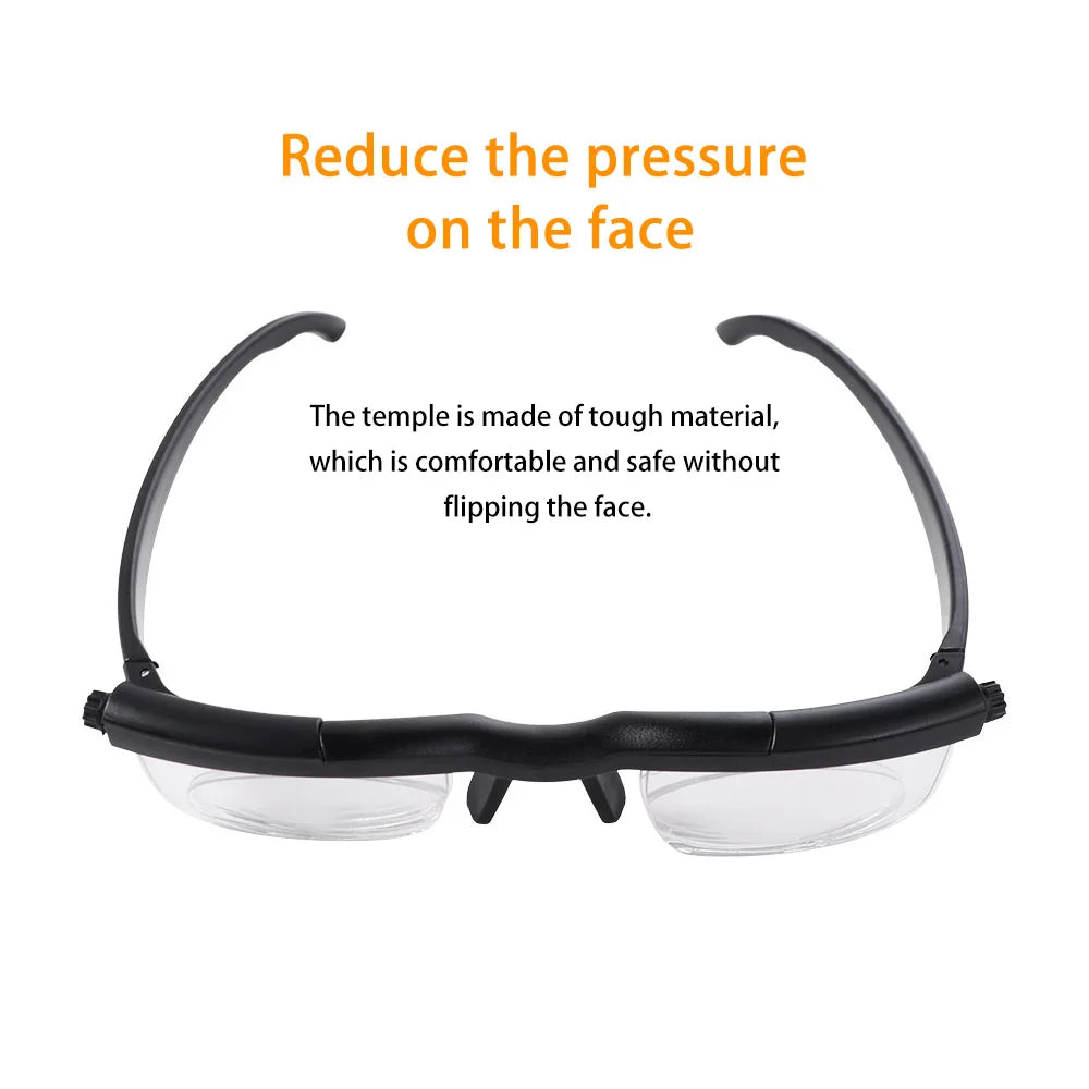 Adjustable Strength Variable Focus Glasses – Reading & Distance Adjustable Focus Glasses PLUSH