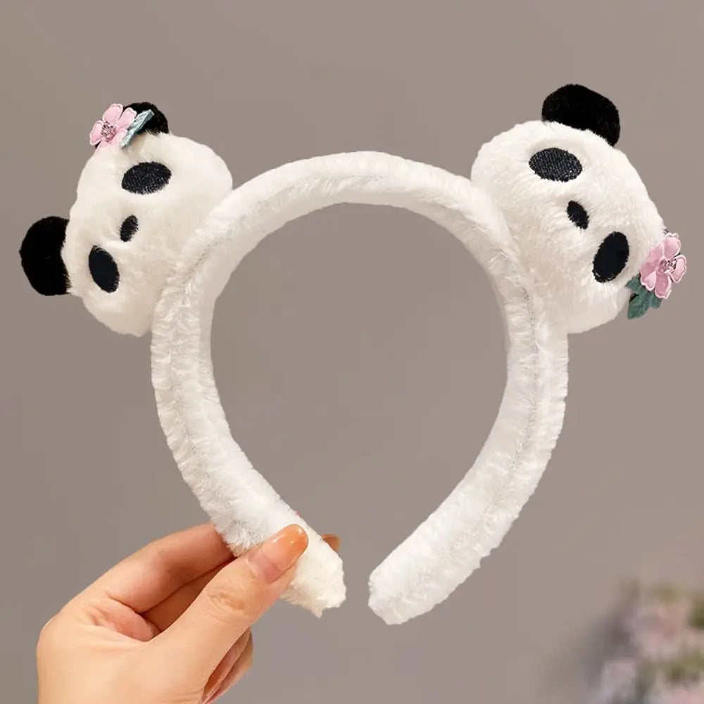 Cute Panda Plush Headband – Zoo Cartoon Hair Hoop Plush Hair Headband PLUSH