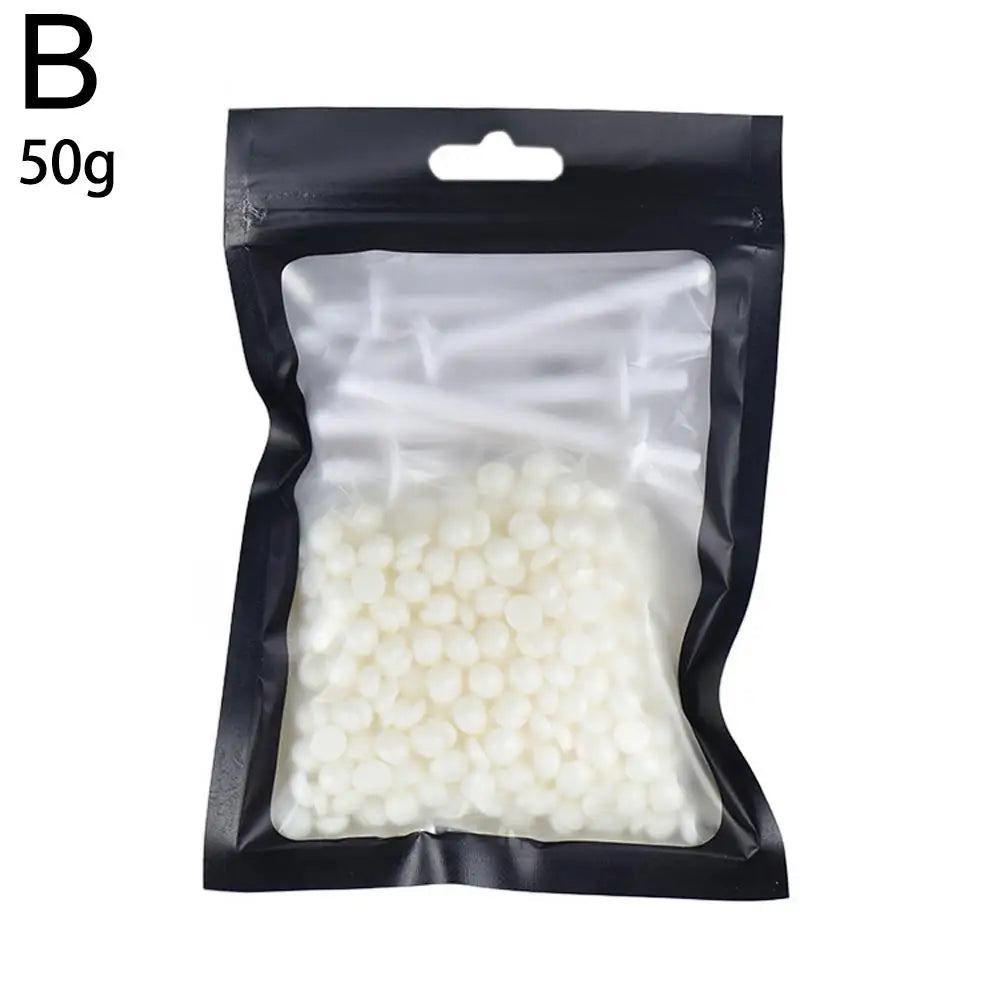 Portable Nose Wax Hair Removal Kit – 25g/50g Natural Wax Nose Hair Wax Kit PLUSH B