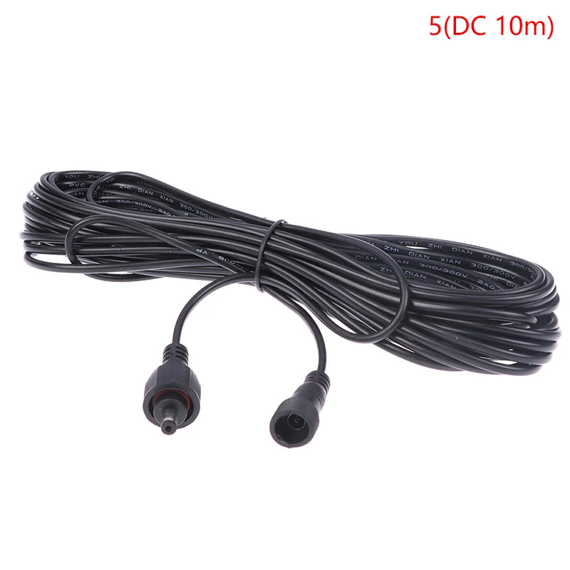 Waterproof Solar Spotlight Extension Cable 3M 5M 10M | 2-Pin DC Outdoor Extension Cable PLUSH 5 DC 10m