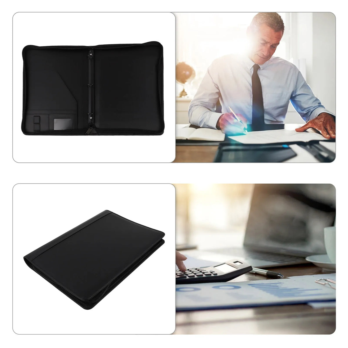 A4 PU Document File Folder Organizer for Office & Business Document File Folder PLUSH