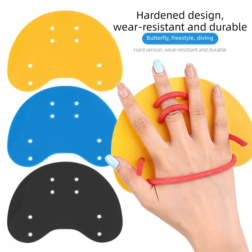 Silicone Finger Webbed Swimming Paddles – Adjustable Hand Fins Swim Training Paddles PLUSH