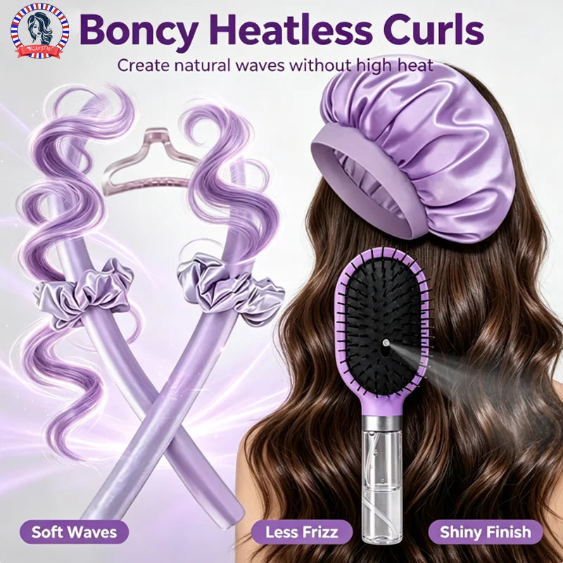 Spray Air Cushion Hair Brush Kit – Curly Hair Detangling Set Hair Brush Kit PLUSH