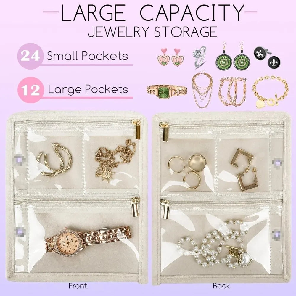 PVC Jewelry Organizer Bag – Multi-Layer Necklace & Earring Case Jewelry Organizer Bag PLUSH