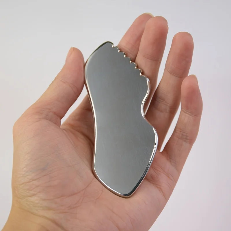 Stainless Steel Gua Sha Board – Facial & Body Massage Tool Gua Sha Massage Tool PLUSH 1 PC