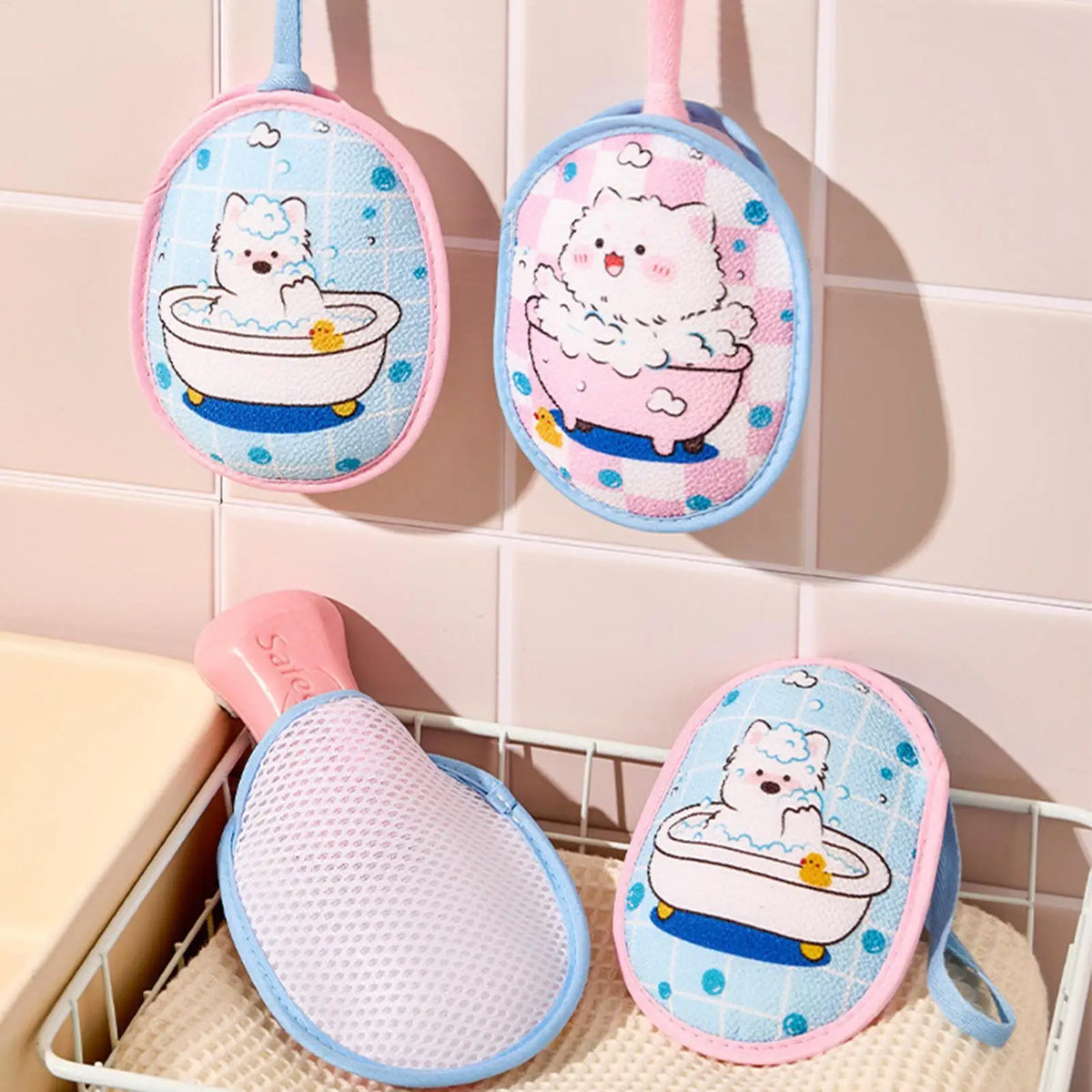 Soap Mesh Foaming Bag with Lanyard – Bar Soap Saver Net Soap Saver Bag PLUSH