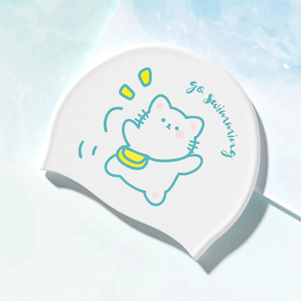 Extra Large Cartoon Silicone Swim Cap – Waterproof & Comfortable Silicone Swim Cap PLUSH Style 2