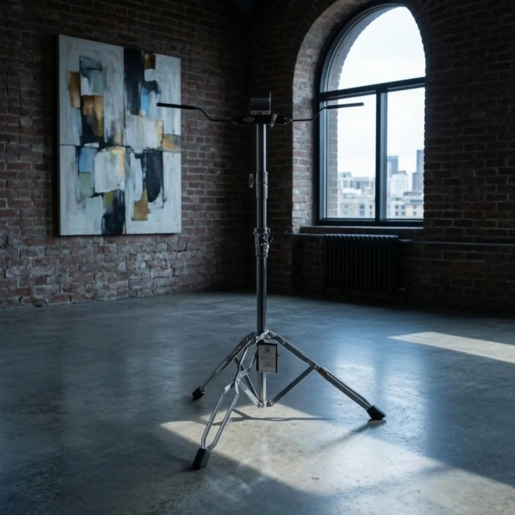 Chrome Bongo Drum Stand – Heavy Duty Adjustable Tripod Holder Drum Stand PLUSH