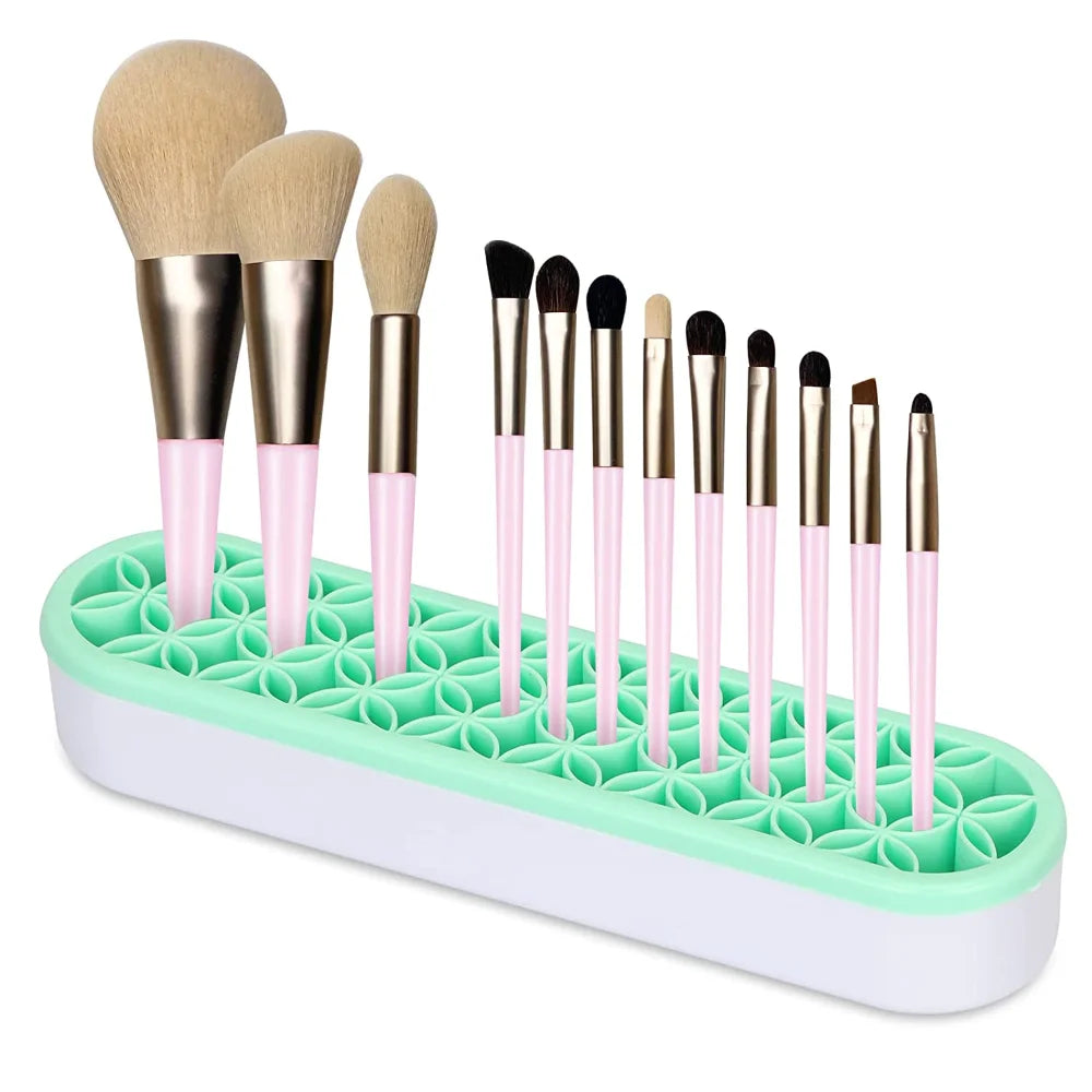 Silicone Makeup & Nail Brush Holder Organizer Stand Rack Brush Holder Organizer PLUSH