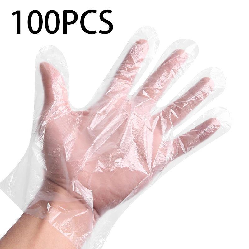 Disposable PE Gloves – Waterproof Kitchen & Household Gloves Disposable PE Gloves PLUSH 100PCS