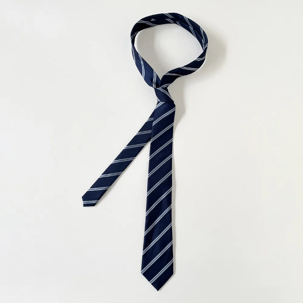 Y2K Korean Striped Necktie – Harajuku JK Uniform Style Fashion Necktie PLUSH Style 6