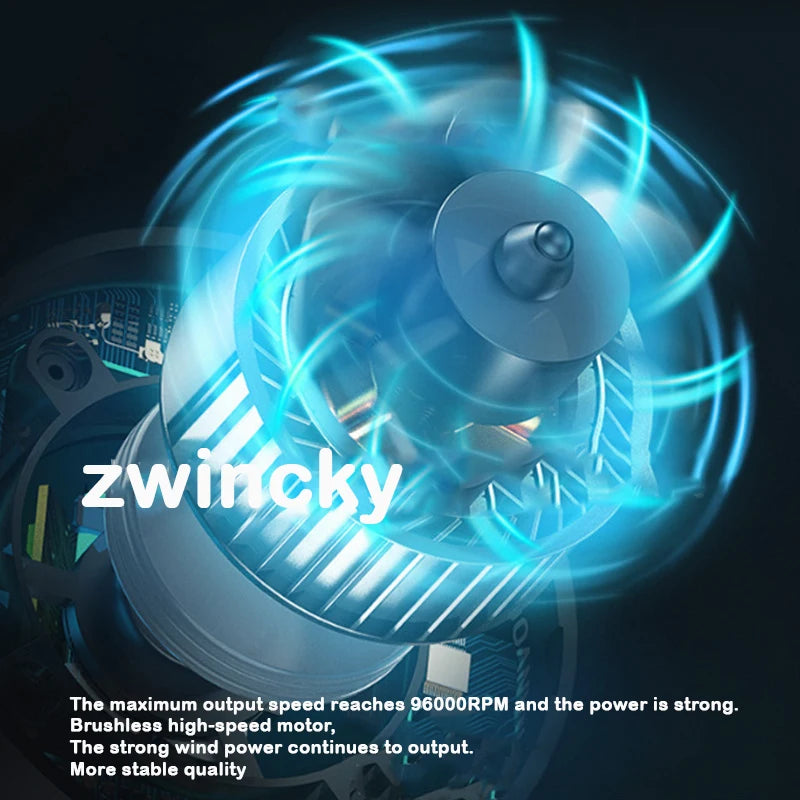 ZWINCKY 350W Cordless Turbo Air Blower for Makita 18V Battery Cordless Air Blower PLUSH