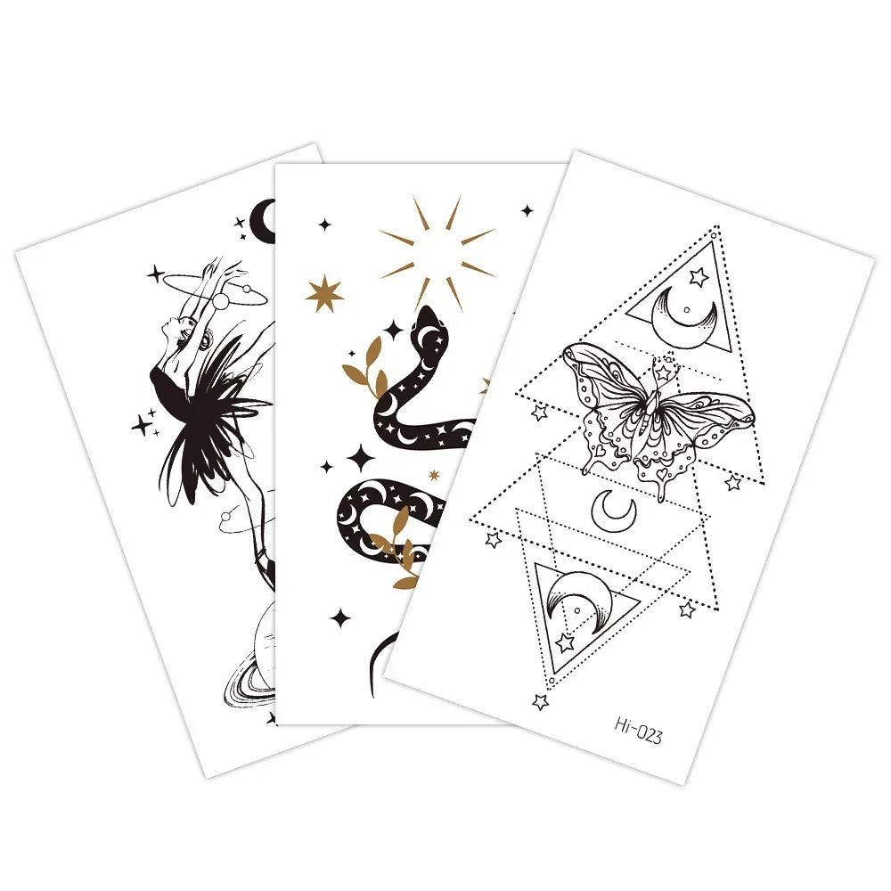Luminous Butterfly Temporary Tattoo Stickers – Glow Body Art Temporary Tattoo Stickers PLUSH