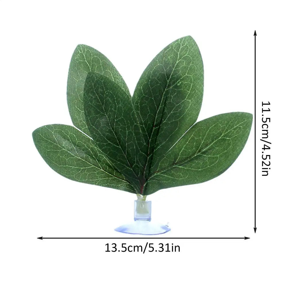 2pcs Betta Fish Leaf Hammock – Aquarium Resting Bed Decor Aquarium Decoration PLUSH Green 2Pcs