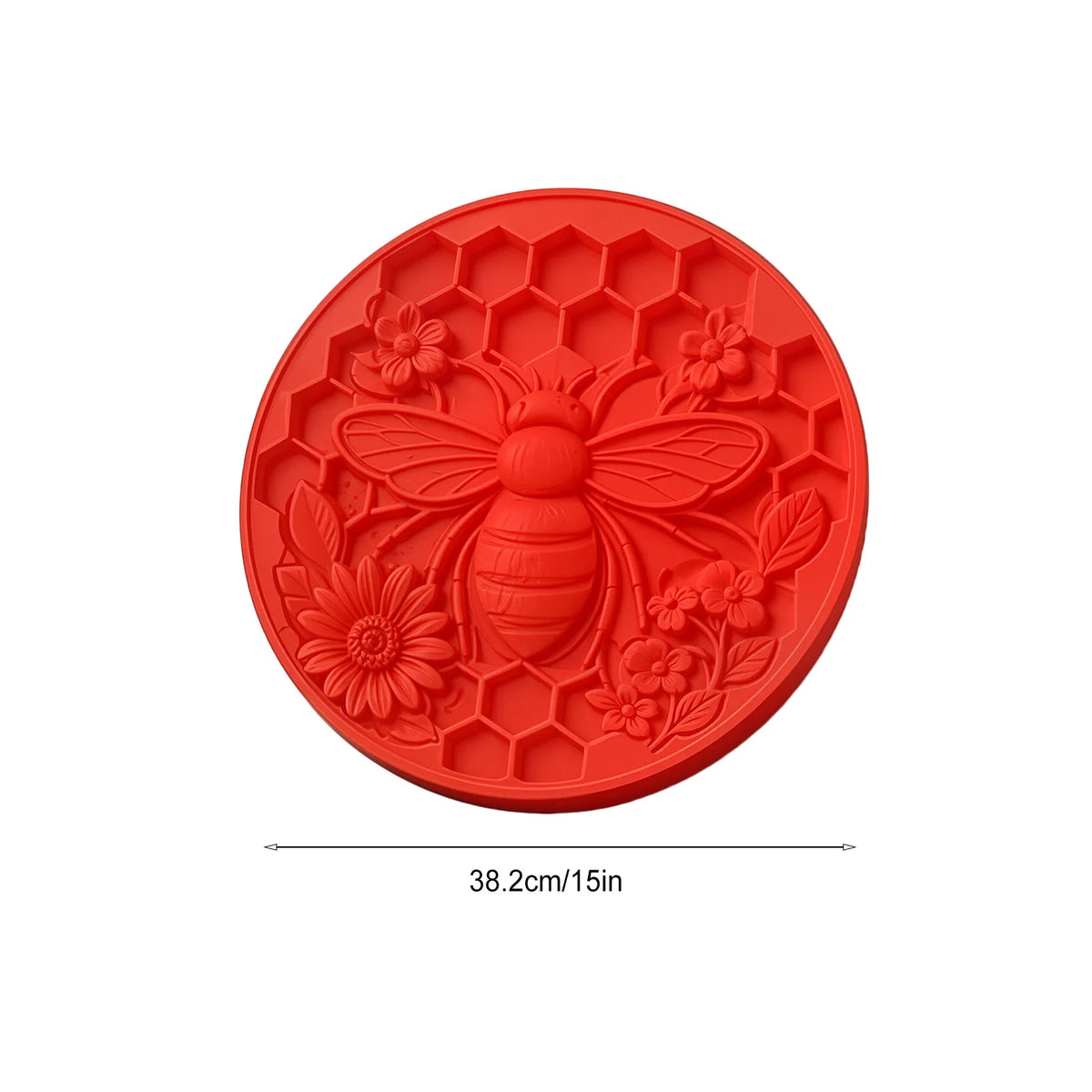 Sunflower Stepping Stone Mold – Reusable Round Concrete Paver Concrete Paver Mold PLUSH Bee