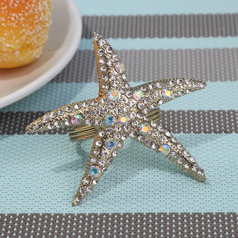Starfish Napkin Rings – Wedding & Party Table Decor Napkin Rings PLUSH
