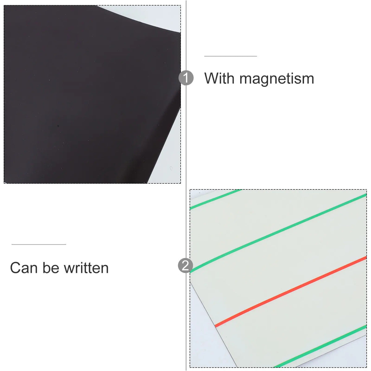 Magnetic Dry Erase Writing Strips – 4-Line 3-Grid Letter Practice Magnetic Writing Strip PLUSH