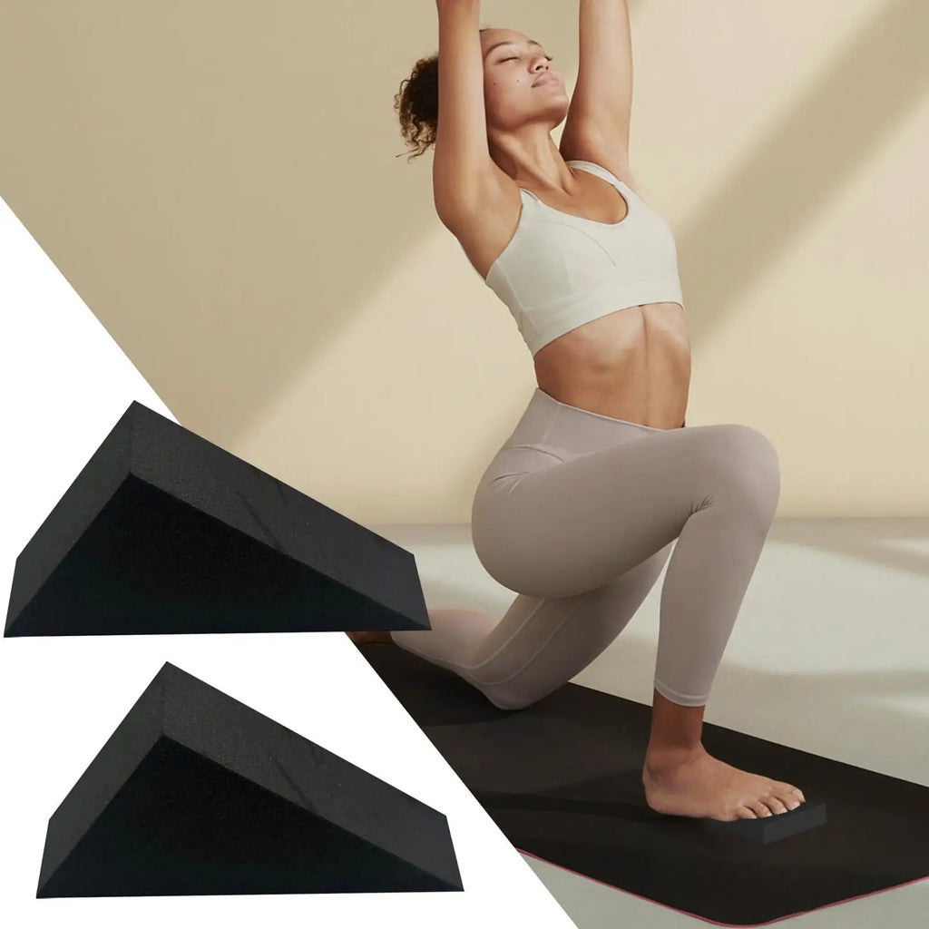 2-Pack EVA Squat Wedge Blocks – Yoga Slant Board & Stretch Squat Wedge Blocks PLUSH