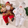 13-Inch Sitting Santa Claus Collectible Doll | Christmas Decor Holiday Collectible Doll PLUSH