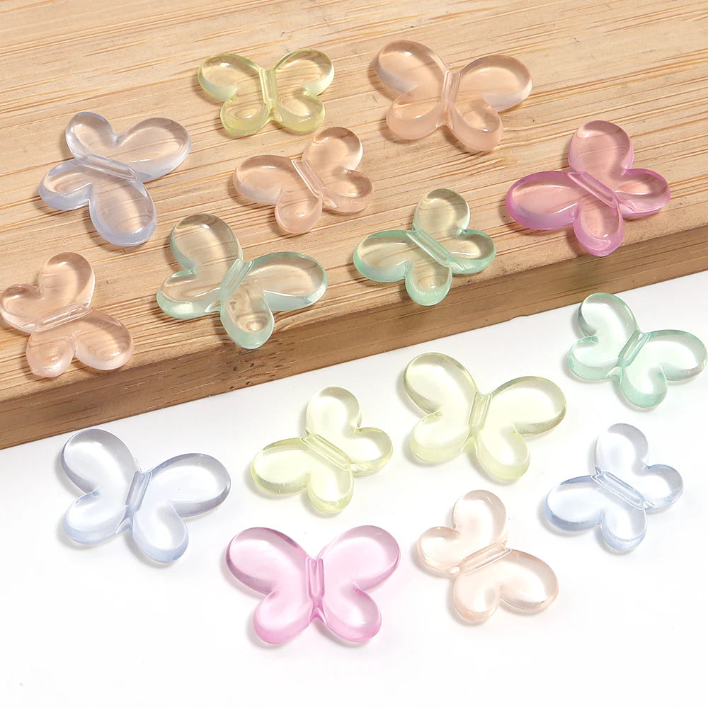 100pcs Butterfly Acrylic Spacer Beads – DIY Jewelry Making Acrylic Spacer Beads PLUSH