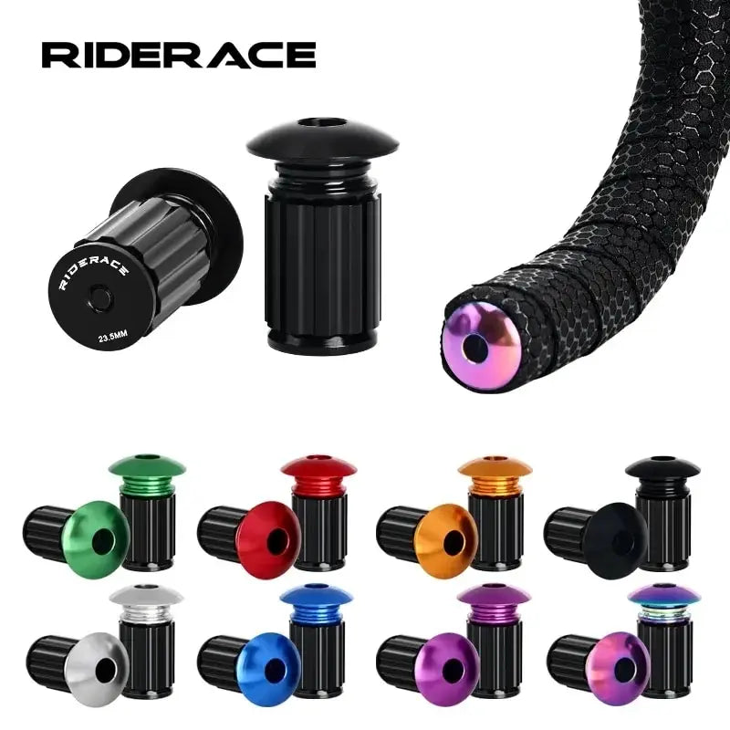 Aluminum Bicycle Handlebar End Plugs – MTB & Road Bike Caps Handlebar End Plugs PLUSH