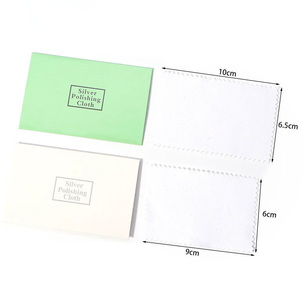 10pcs Silver Polishing Cloth – Anti-Tarnish Jewelry Cleaner Jewelry Cleaning Cloth PLUSH