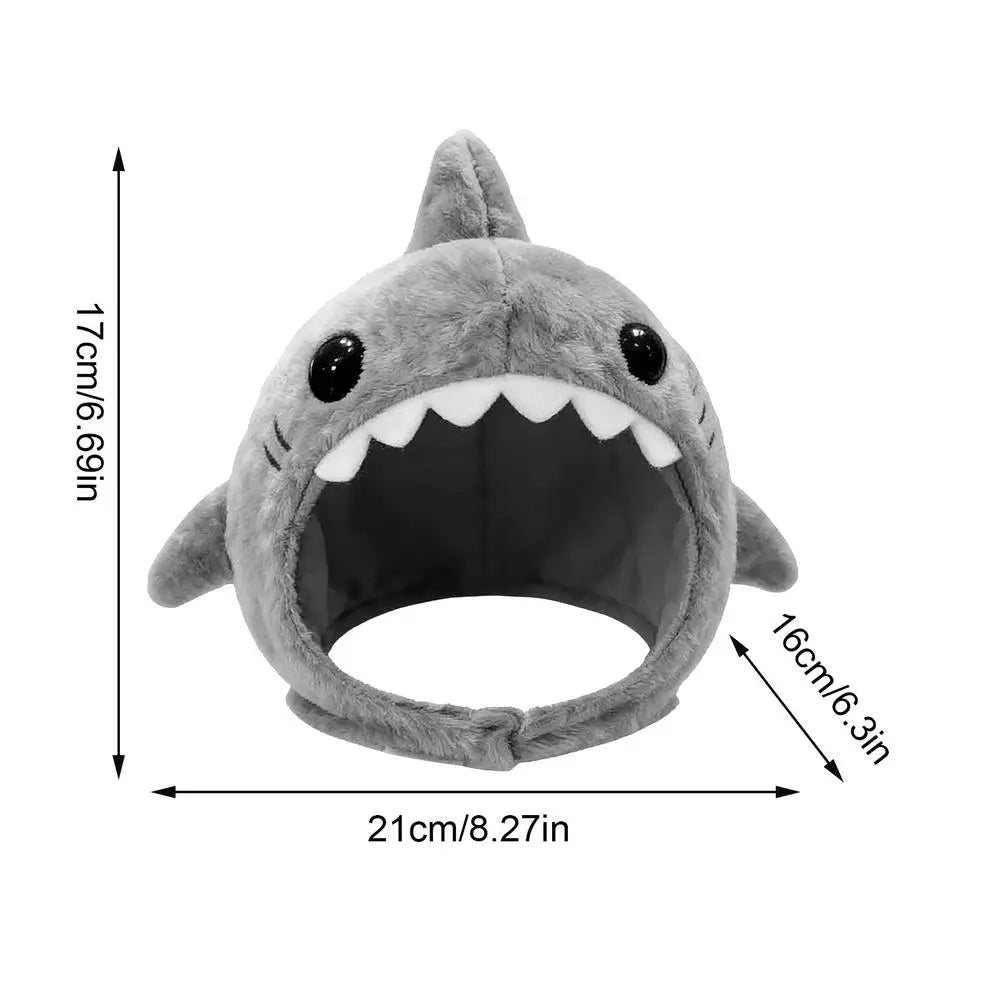Shark Cat Hat – Funny Pet Costume for Kittens & Dogs Pet Costume Hat PLUSH One size
