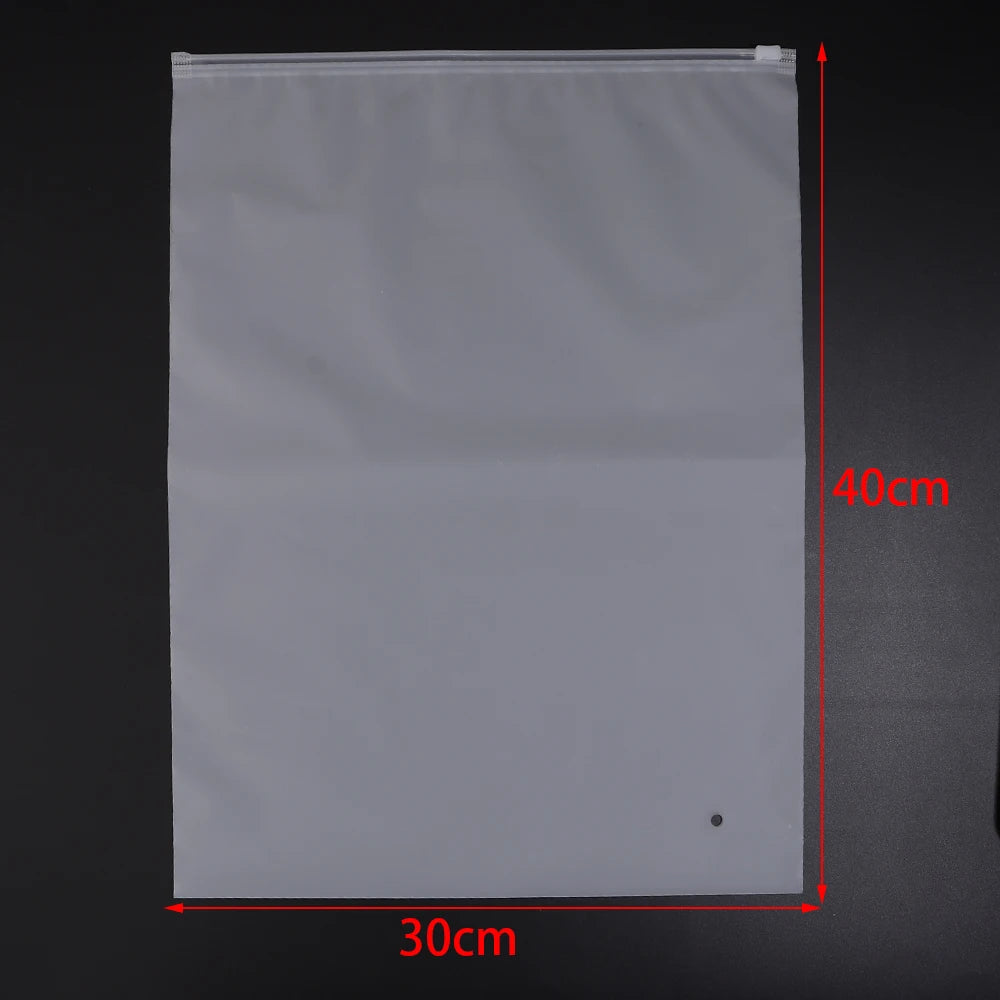 Matte Frosted Ziplock Bags – Jewelry & Craft Storage Pouches Ziplock Storage Bags PLUSH 30X40cm 5pcs