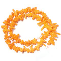Natural Coral Irregular Spacer Beads – DIY Jewelry Making Natural Coral Beads PLUSH orange yellow