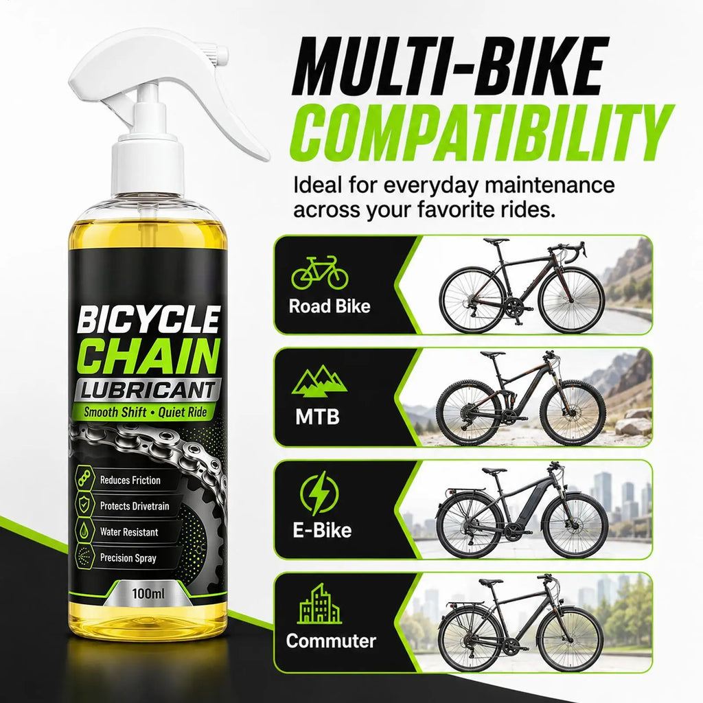 100ml Bike Chain Lube – Quiet, Smooth & All-Weather Protection Bicycle Chain Lubricant PLUSH