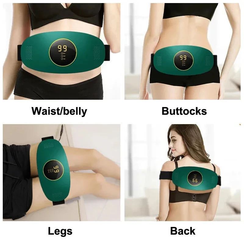 Rechargeable EMS Waist Belt Massager – Vibrating Body Shaper EMS Massager Belt PLUSH
