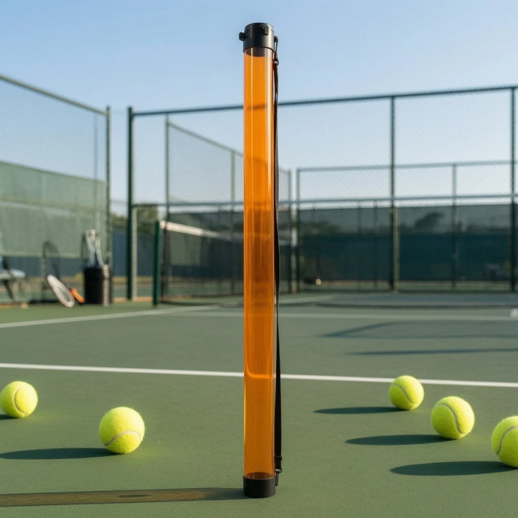 Tennis Ball Pickup Tube – Clear Slim Collector, 10–20 Balls Tennis Ball Collector PLUSH