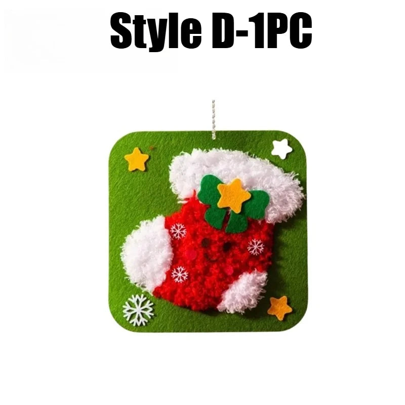 Felt Craft Kit for Kids – DIY Sewing Threading Painting Kids Craft Kit PLUSH Style D-1PC