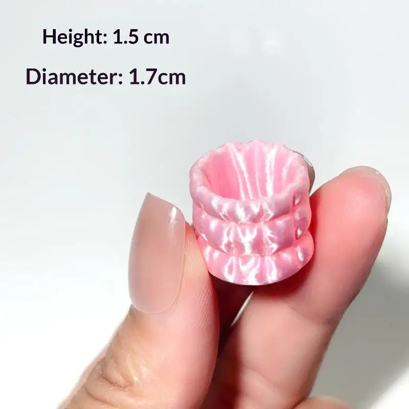 Pink 1:12 Miniature Cosmetic Storage Box – Dollhouse Accessory Dollhouse Miniature PLUSH A2