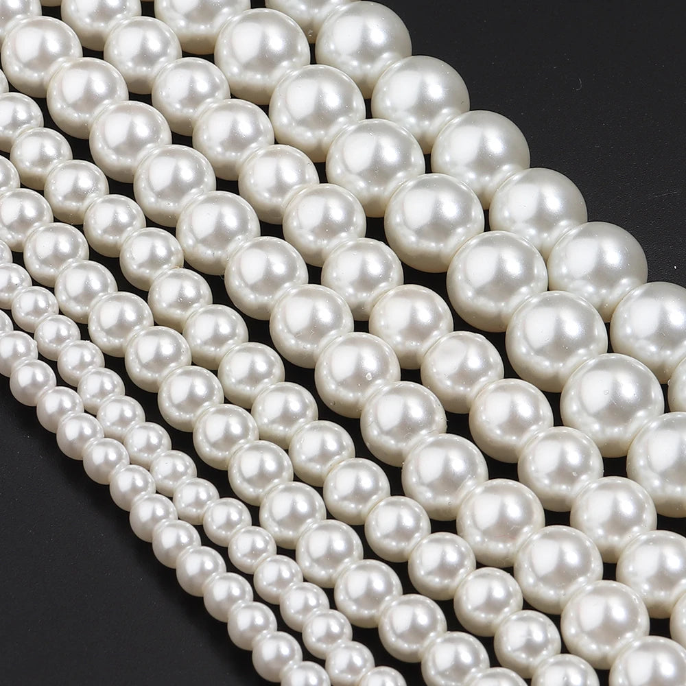 Baroque Shell Pearl Loose Beads – Vintage Beige DIY Jewelry Shell Pearl Beads PLUSH