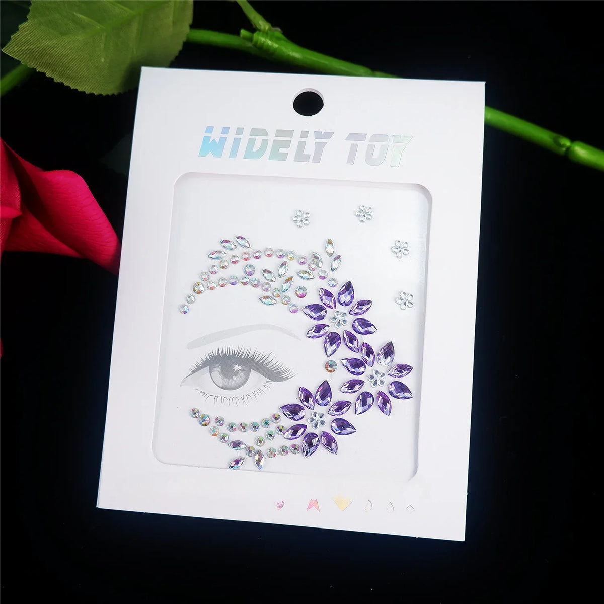 Crystal Face Gems Rhinestone Temporary Tattoo Stickers Face Gem Stickers PLUSH BL03