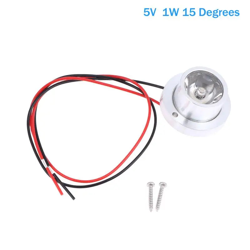 1W LED Embedded Spotlight for Shelf & Bookcase – DC 5V 12V 24V LED Spotlight Lamp PLUSH 5V 15