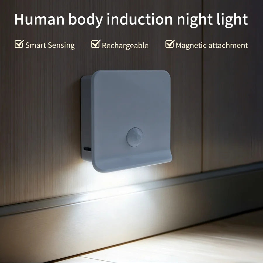 LED Motion Sensor Cabinet Light USB Rechargeable | GGBEE Motion Sensor Light PLUSH Cold White