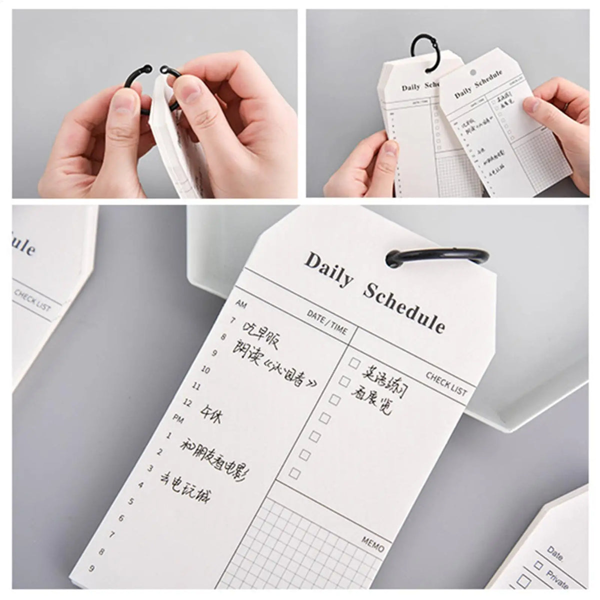52-Sheet Cute To-Do List Memo Pad – Portable Mini Notepad Memo Notepad PLUSH