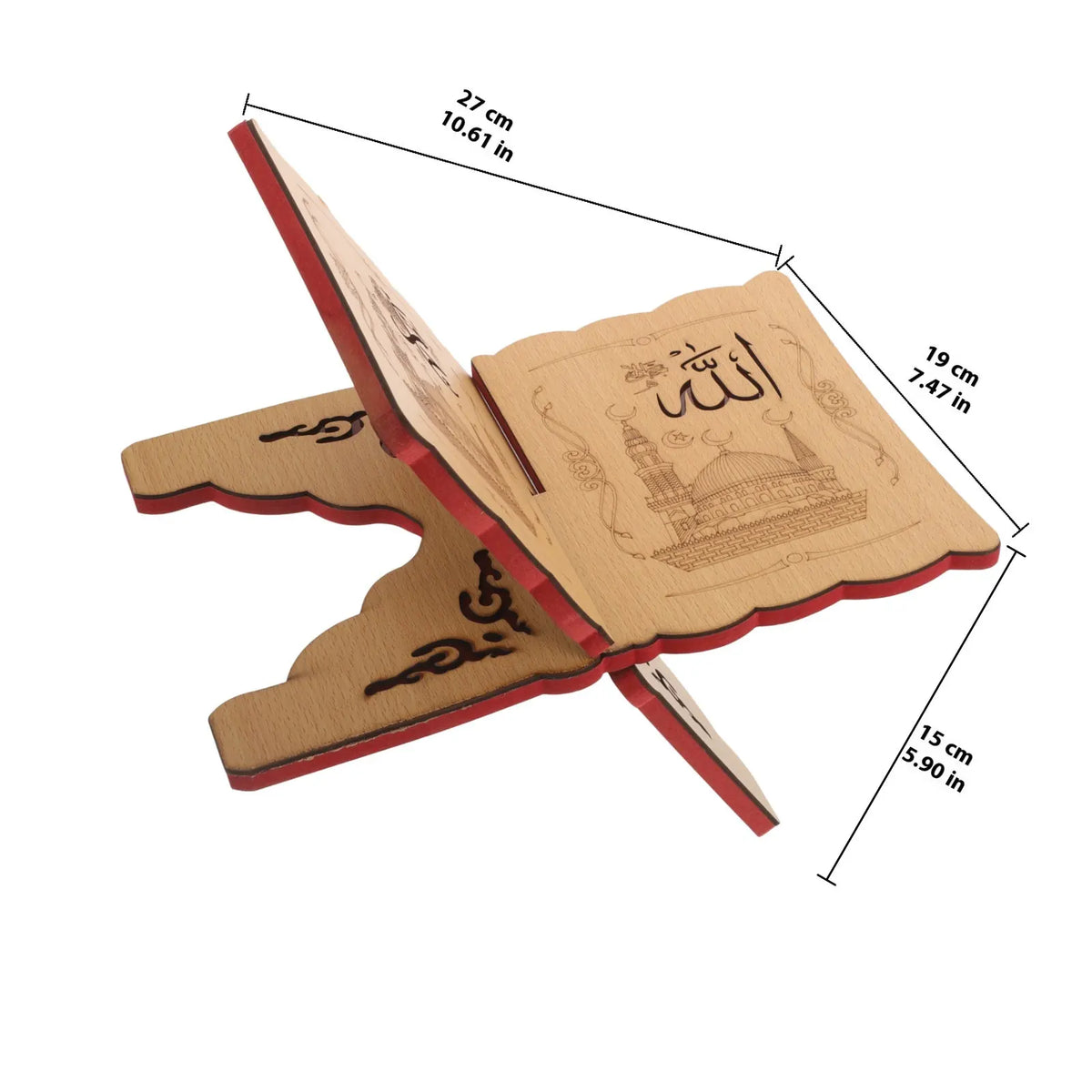 Wooden Book Stand Holder – Desktop Reading Rack for Home & Office Wooden Book Stand PLUSH