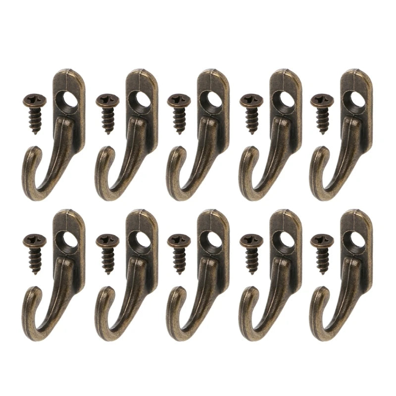 Zinc Alloy Vintage Bronze Wall Hooks – Multi-Purpose Hangers Wall Coat Hooks PLUSH