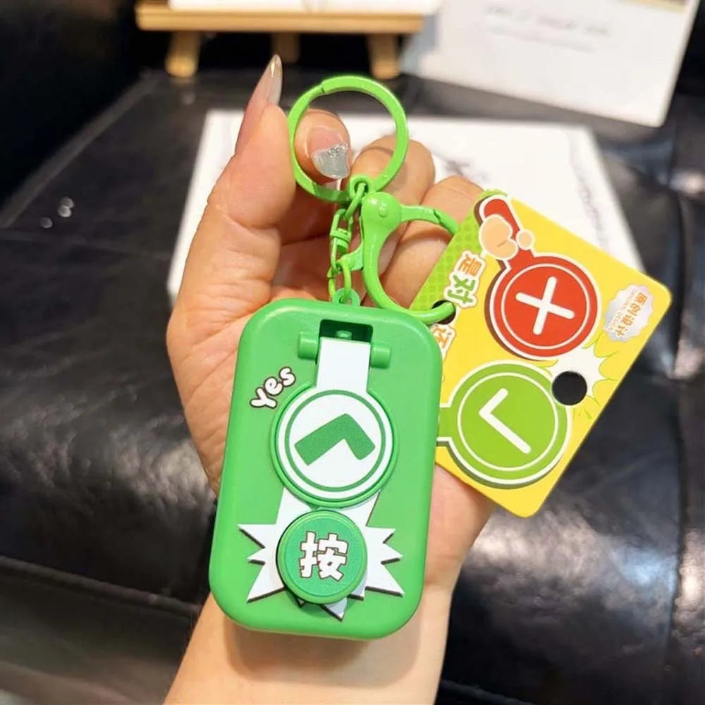Sound Emitting Voice Button Keychain – Cartoon Animal Design Novelty Keychain PLUSH Style 3