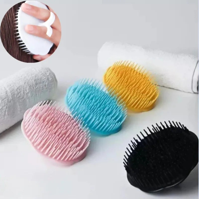 Silicone Scalp Massage Comb & Shampoo Brush – 1 Pc Scalp Massage Brush PLUSH