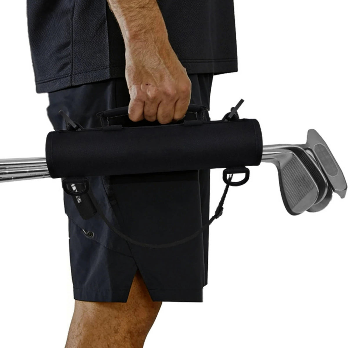 MagiDeal Crossbody Golf Bag | Compact Carry Bag Adjustable Strap Golf Carry Bag PLUSH