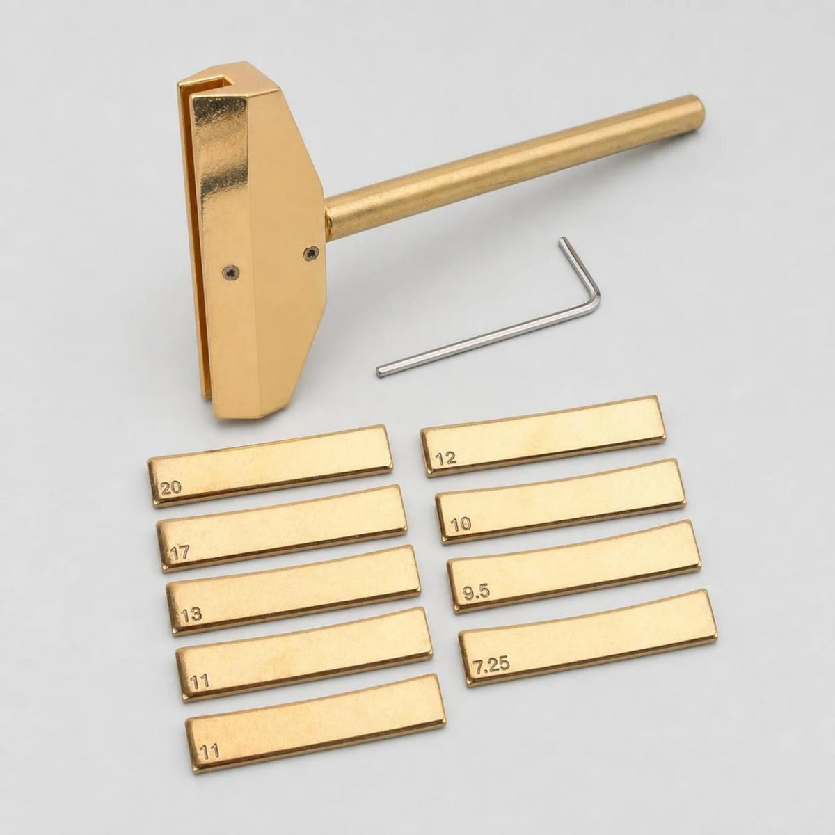 Manual Fret Press with 9 Radius Inserts | Luthier Tool Luthier Fret Press PLUSH