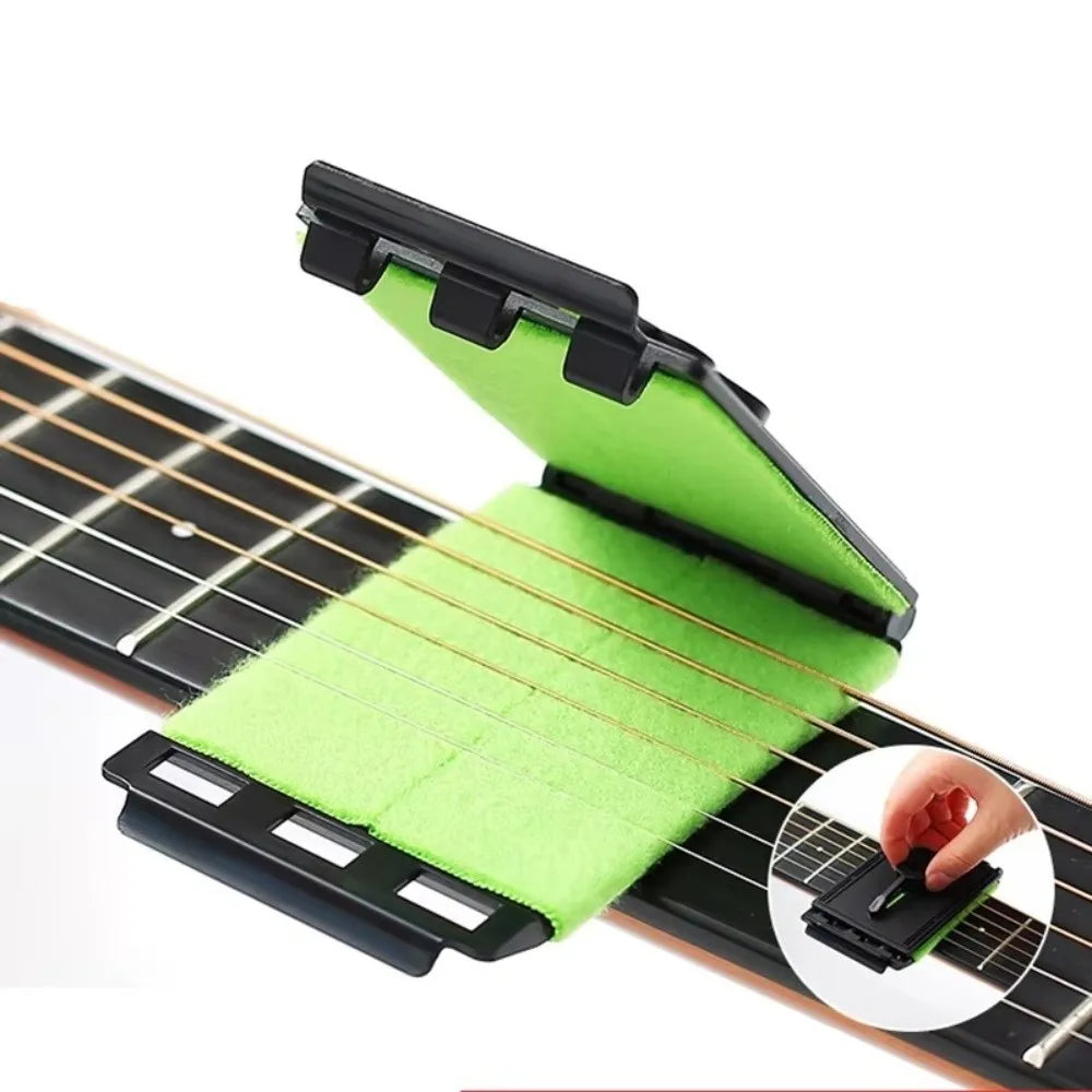 2-Pack Guitar String Cleaner Brush & Fretboard Scrubber Tool Guitar Cleaning Tool PLUSH