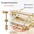 Trumpet Brass Tuning Slide Tool 2pc Adjustable Voice Tube Rod Brass Instrument Tool PLUSH Default Title